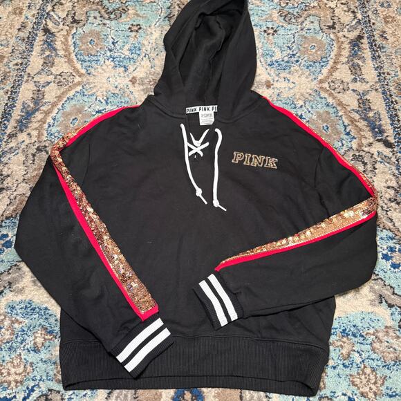 vs pink bling hoodie roses - Picture 2 of 5
